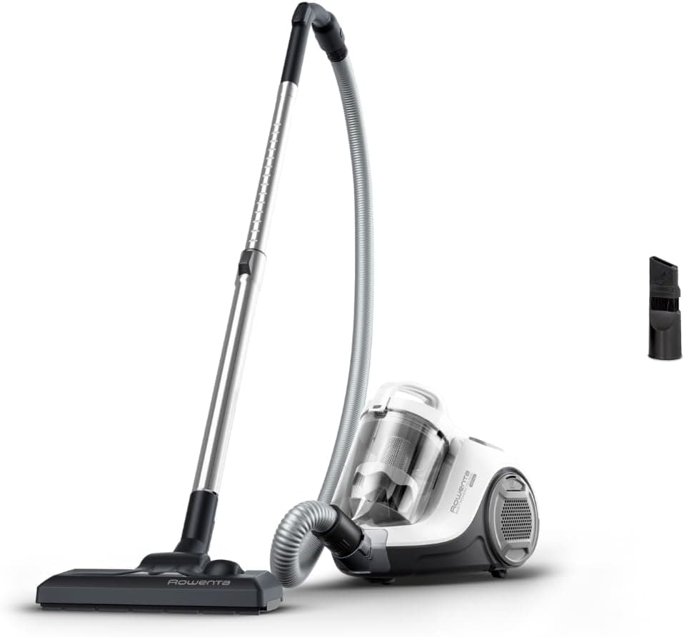 Rowenta Swift Power Cyclonic, Aspirapolvere, Bianco/Grigio, RO2917