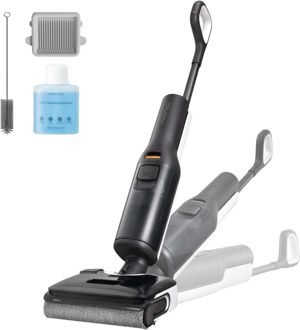 roborock F25 LT Aspirapolvere Lavapavimenti, 20kPa, Design Piatto a 180°