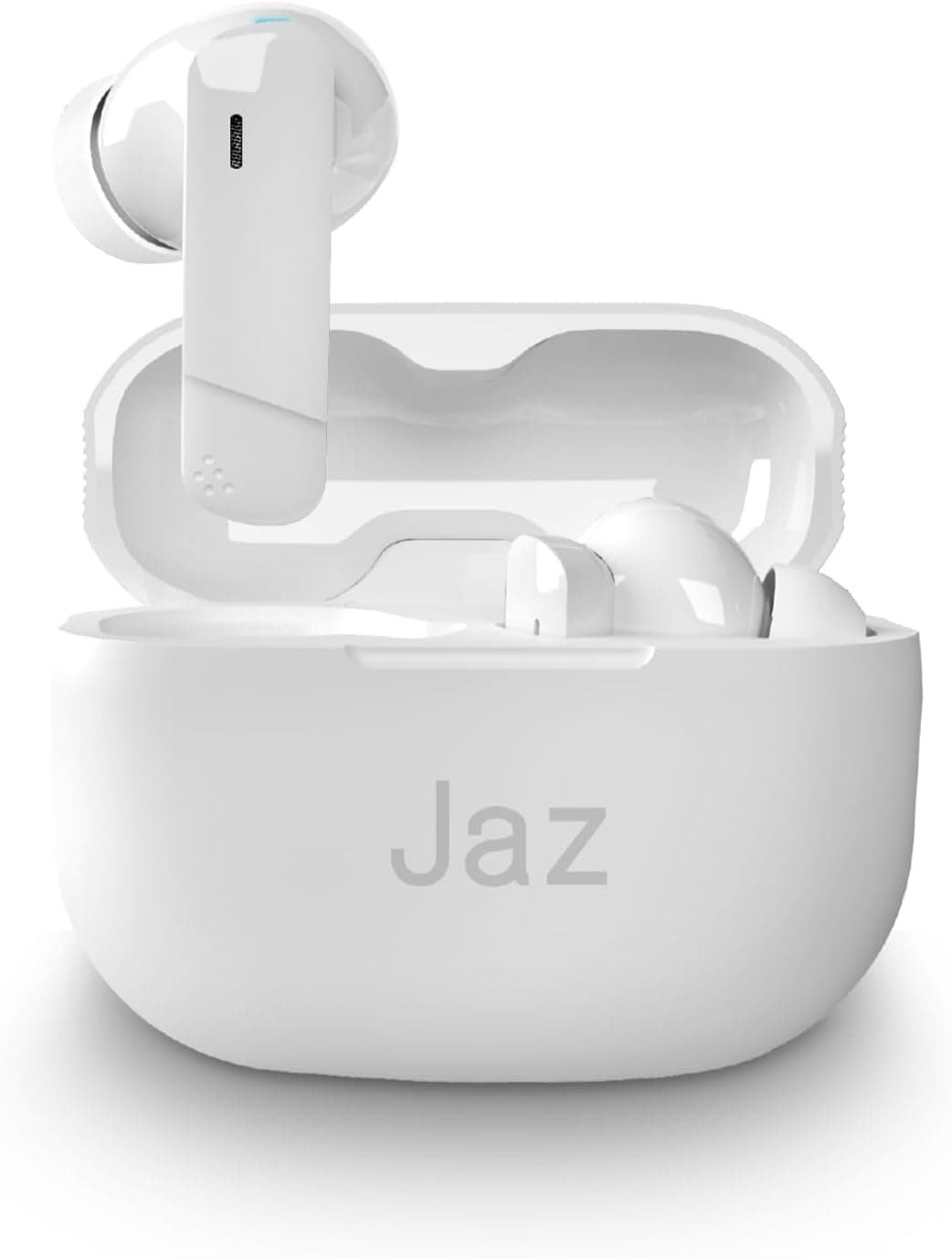 JAZ Maks - Cuffie Auricolari In-Ear True Wireless Stereo, Cancellazione del Rumore Attiva, Custodia di Ricarica, Microfono HD, Controlli Touch, per Smartphone, Tablet, Laptop, 24 Ore