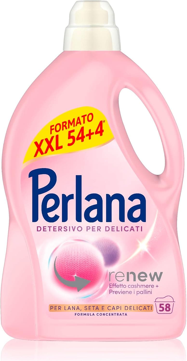 Perlana Detersivo Delicati per lana, seta e delicati 58 lavaggi