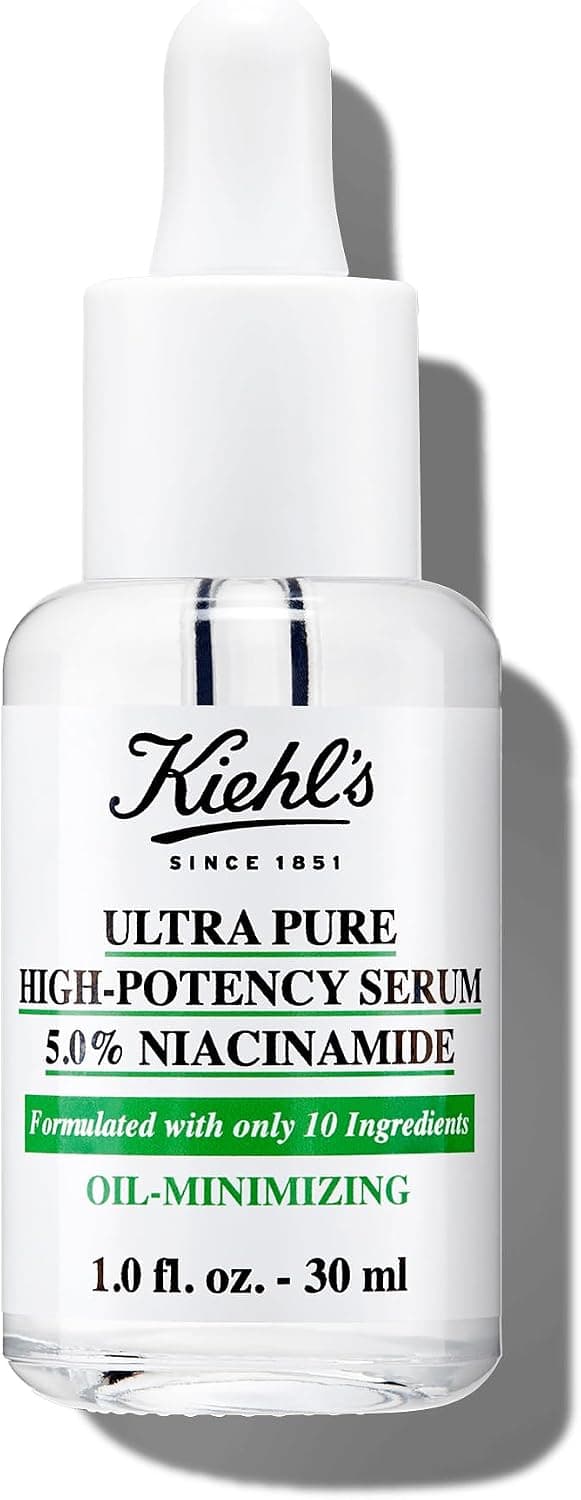 KIEHL'S Ultra Pure High-Potency Serum, Siero Viso Anti-Imperfezioni, Per Pelli Grasse, Effetto Sebo-Regolatore e Illuminante, Con il 5% di Niacinamide, 30 ml