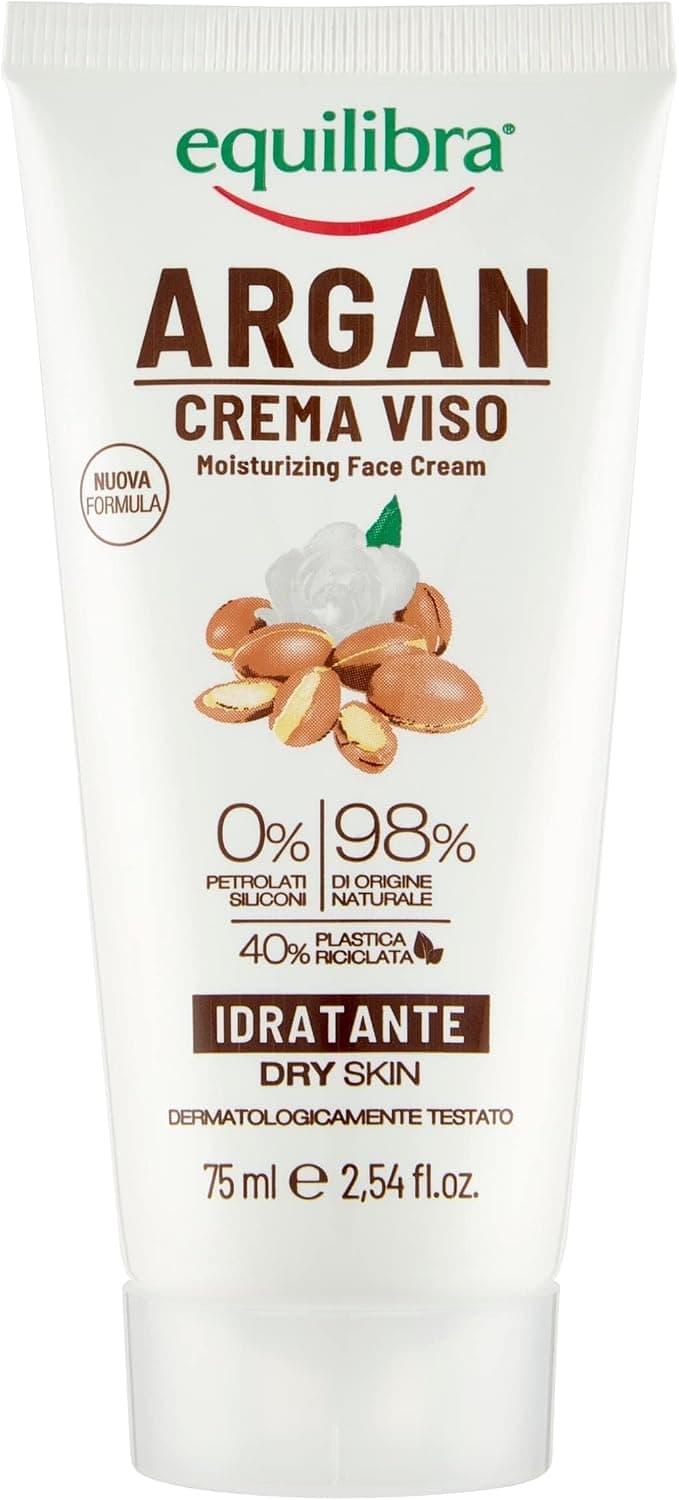 Equilibra Argan Crema Viso Idratante, 75 ml