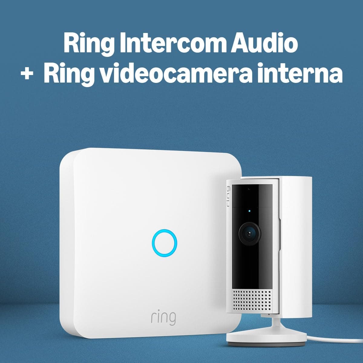 Ring Intercom di Amazon + Ring videocamera interna HD