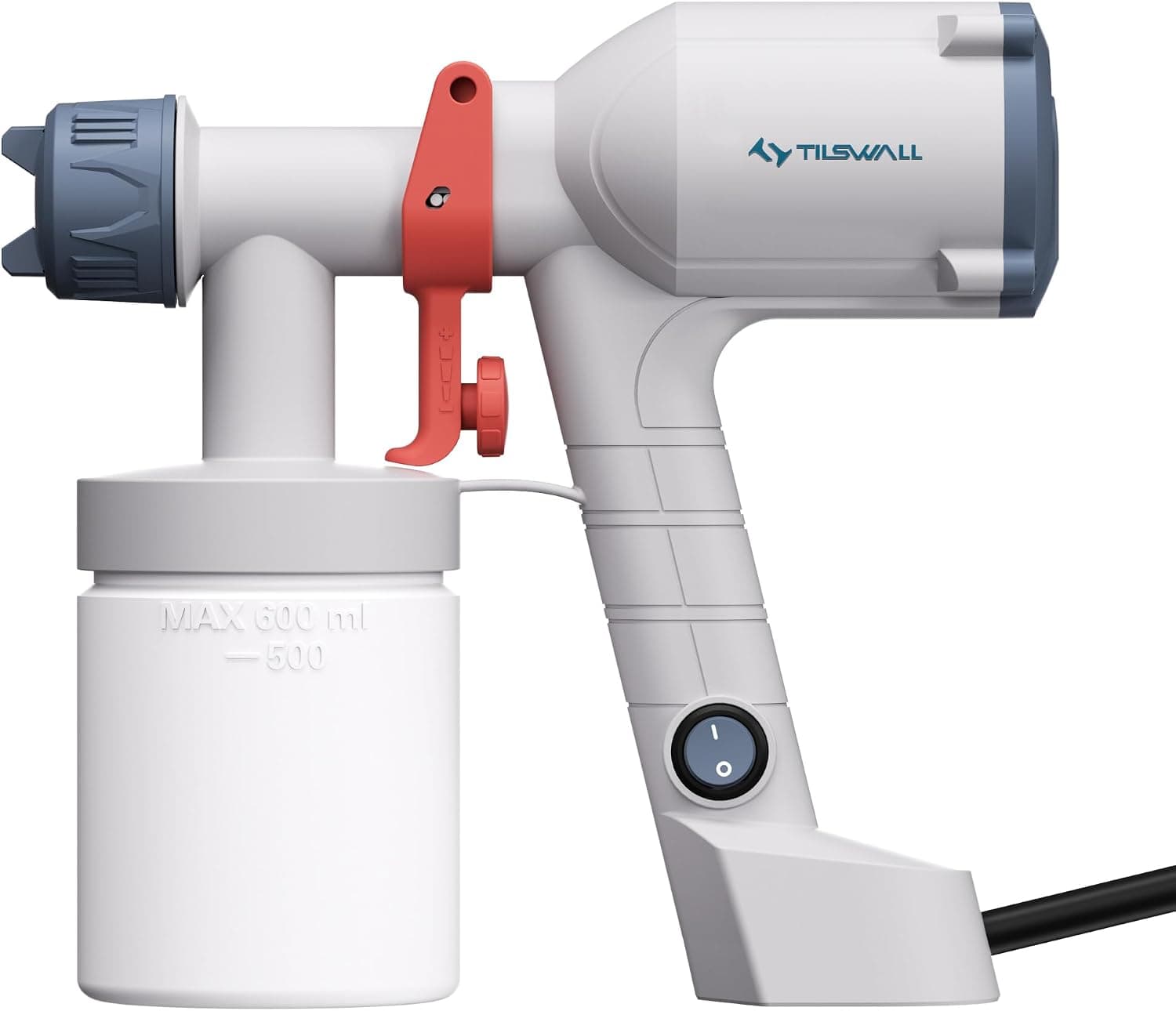 Tilswall Pistola a Spruzzo HVLP Dreamer400 a Cavo Serbatoio 600ml