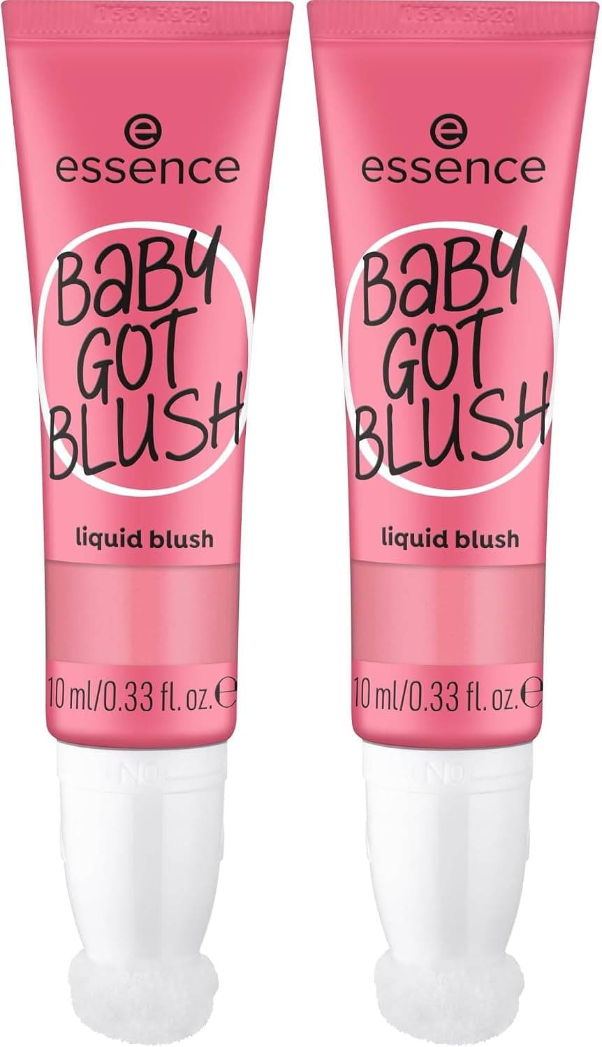 Essence Baby GOT BLUSH - Fard liquido, n. 10, colore rosa, risultato espresso, ad asciugatura rapida, naturale, vegano, privo di parabeni e di particelle di microplastica, confezione da 20 ml