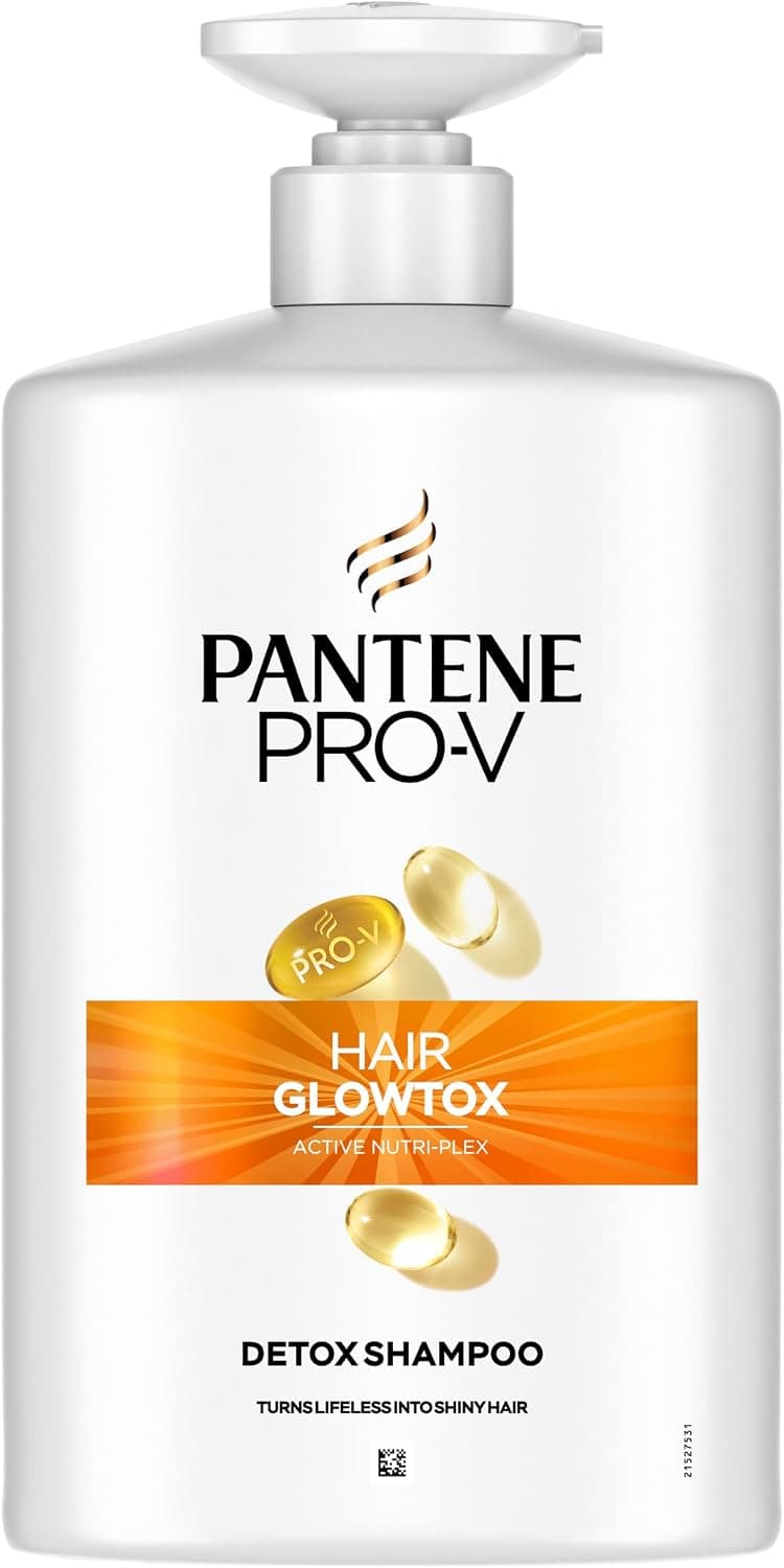 Pantene Hair Glowtox Shampoo Detox, 1000ml, con Dosatore.