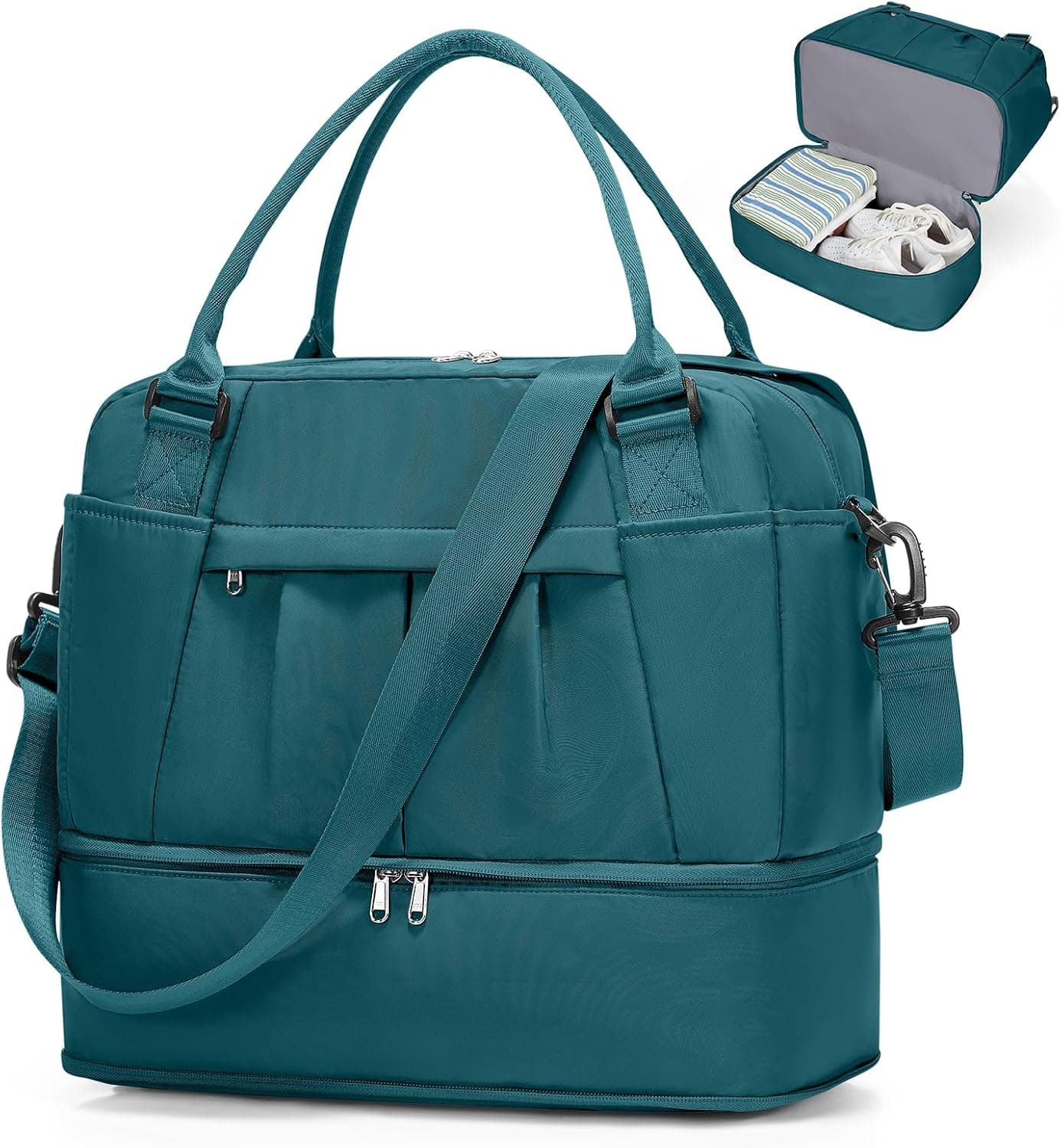 SZLX Borsone da Viaggio,Bagaglio a Mano 40x20x25 Ryanair Borsa da Viaggio con Scomparto per le Scarpe,Borsa da Cabina Ryanair 40x30x20 Borsa Sportiva Borsone da Palestra da Weekend