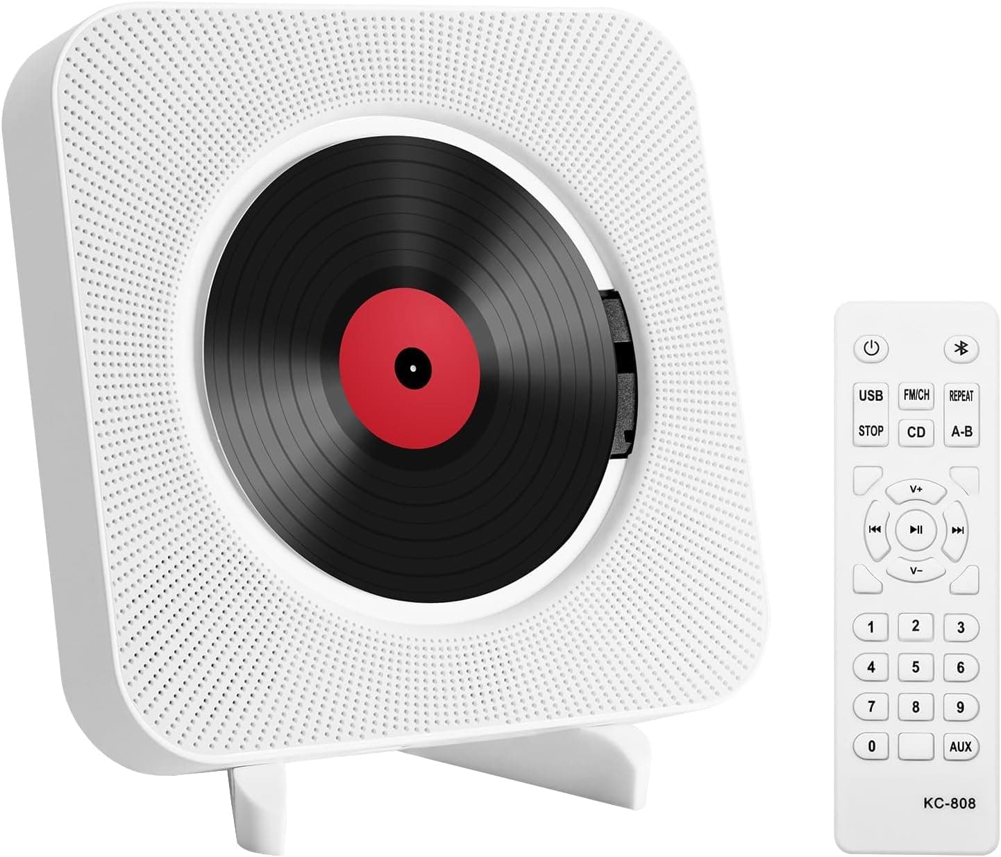 Lettore CD Portatile Bluetooth Lettore CD a Parete e da Tavoloe