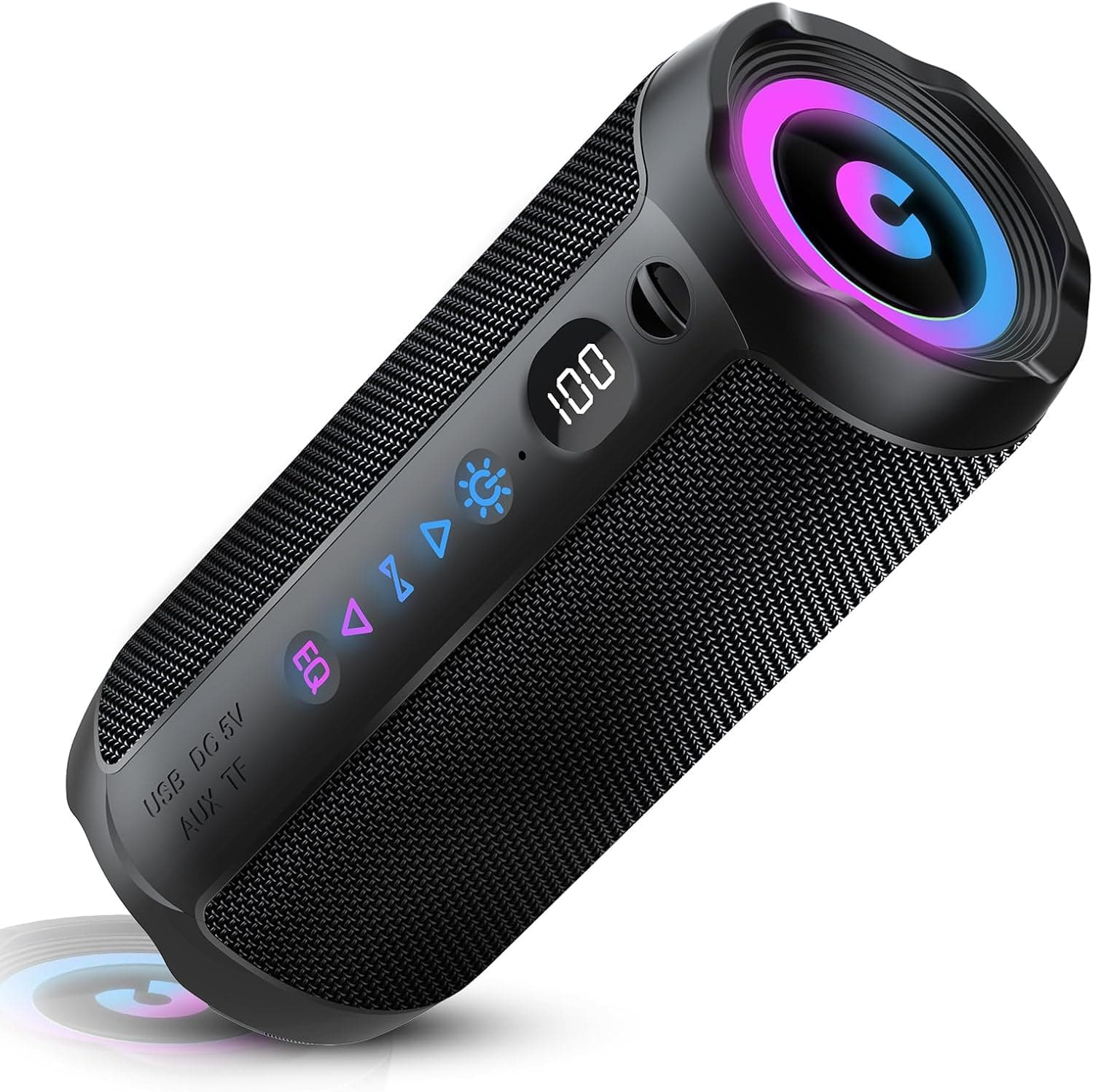 Cassa Bluetooth Portatile 25W, Potente Altoparlante Bluetooth, Doppio Basso Driver, 25 Ore di Autonomia, TWS Accoppiamento, RGB, IPX7 Impermeabile, AUX, TF,USB,Ideale Attività All'aperto/Feste/Viaggi