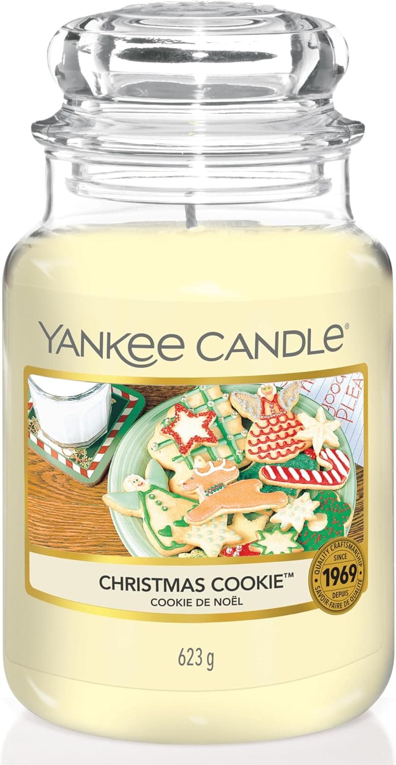 Yankee Candle Large Scented Jar Candle | Christmas Cookie | Burn Time Up to 150 Hours | Perfect Gifts for Women