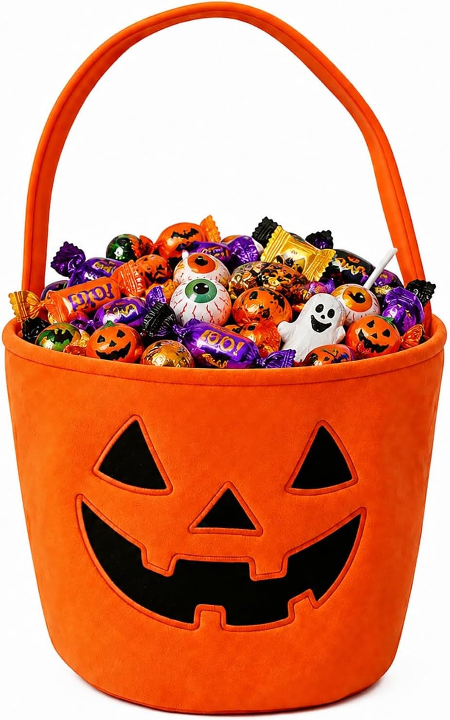 Cestino di peluche Ghostface per Halloween, zucca di Halloween dolcetto o