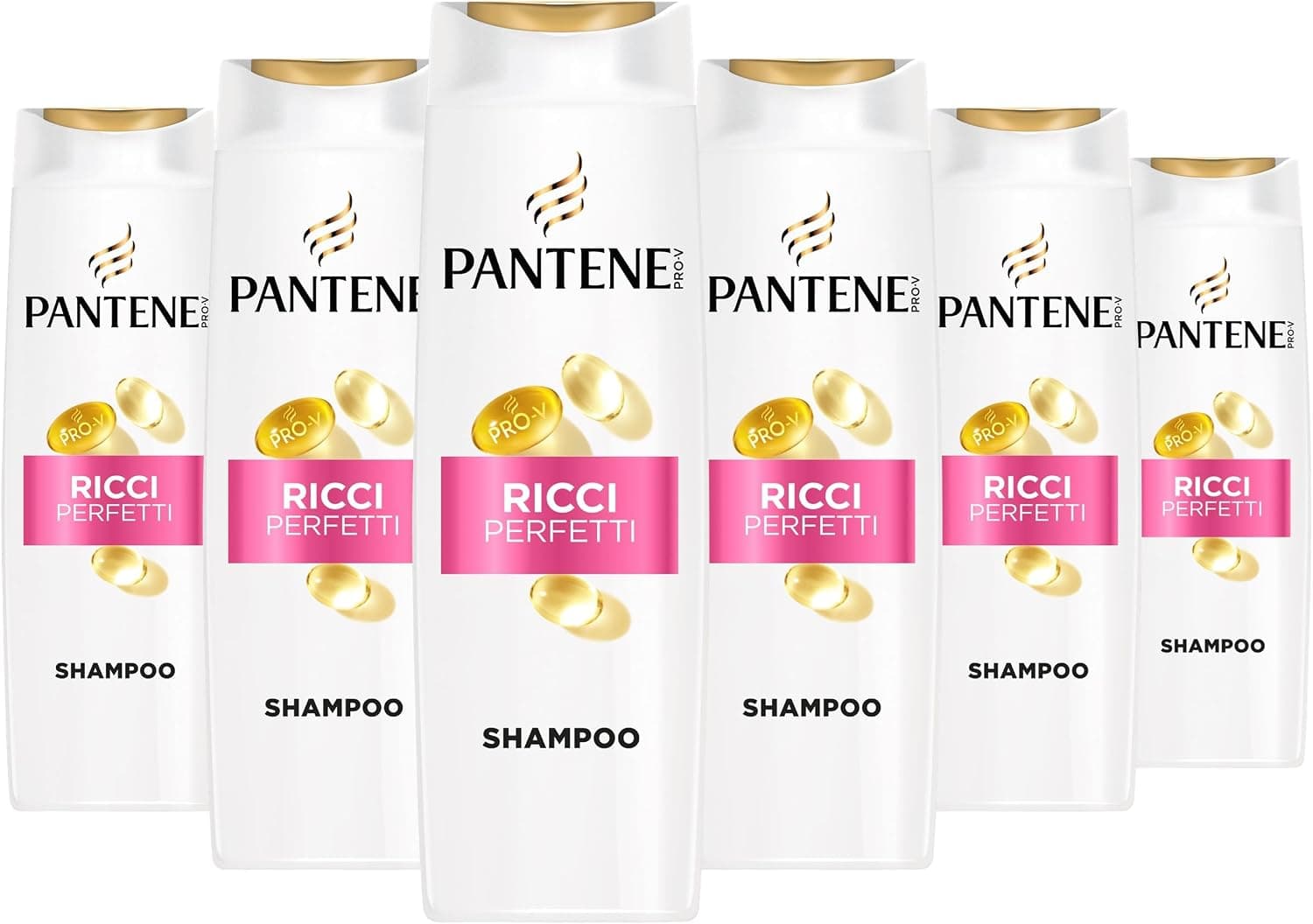 Pantene Pro-V Shampoo Ricci Perfetti 300ml per Ricci Crespi e Ribelli. Deterge e Protegge i Legami del Capello per Capelli dall'Aspetto Sano. Senza Olio Minerale e Coloranti. Con Active Nutri-Plex