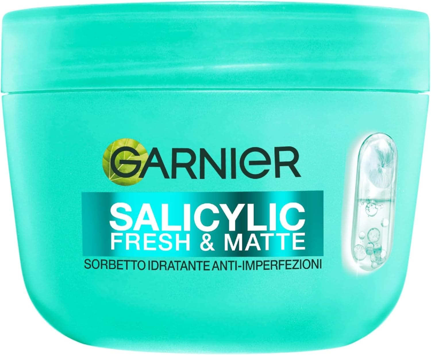 Garnier Salicylic Fresh and Matte, Crema Sorbetto Idratante Anti-imperfezioni, Per Pelli Miste e Grasse, Texture Fresca e Ultra Leggera, Formula Vegana, Con Acido Salicilico, 85 ml