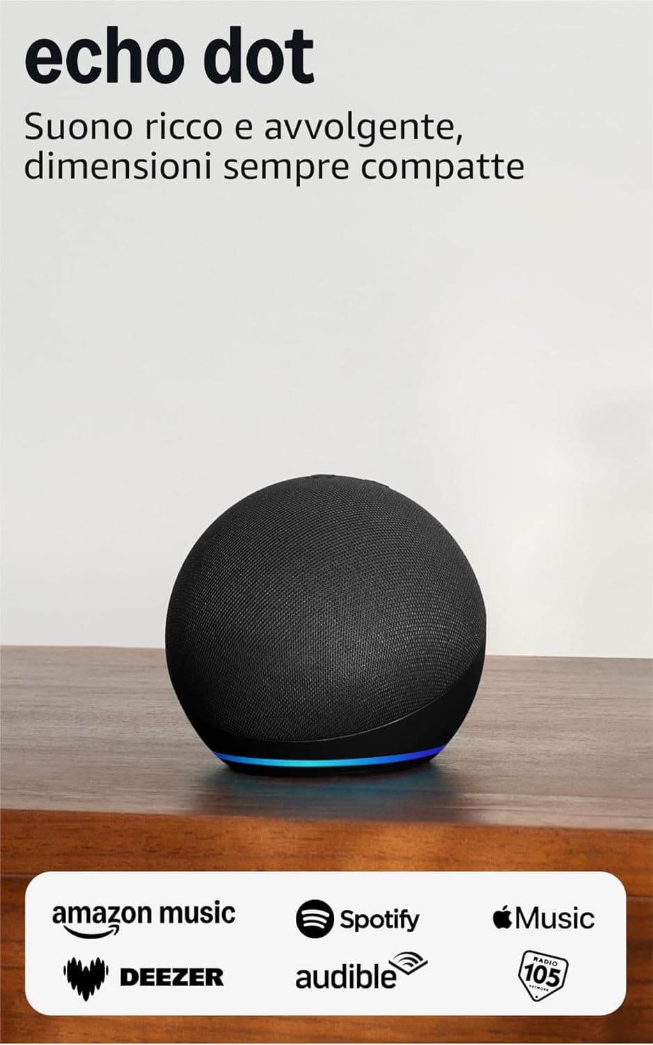 Echo Dot (Ultimo modello) | Altoparlante intelligente Wi-Fi e Bluetooth, suono più potente e dinamico | Anthracite, con Accesso Anticipato ad Alexa+