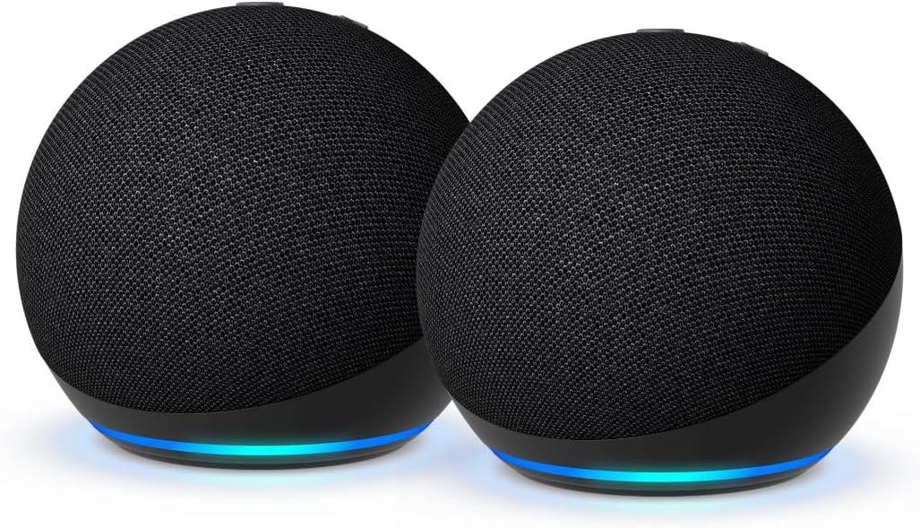 Echo Dot (Ultimo modello) | Altoparlante intelligente Wi-Fi e Bluetooth, suono più potente e dinamico | Anthracite, con Accesso Anticipato ad Alexa+ (Confezione da 2)
