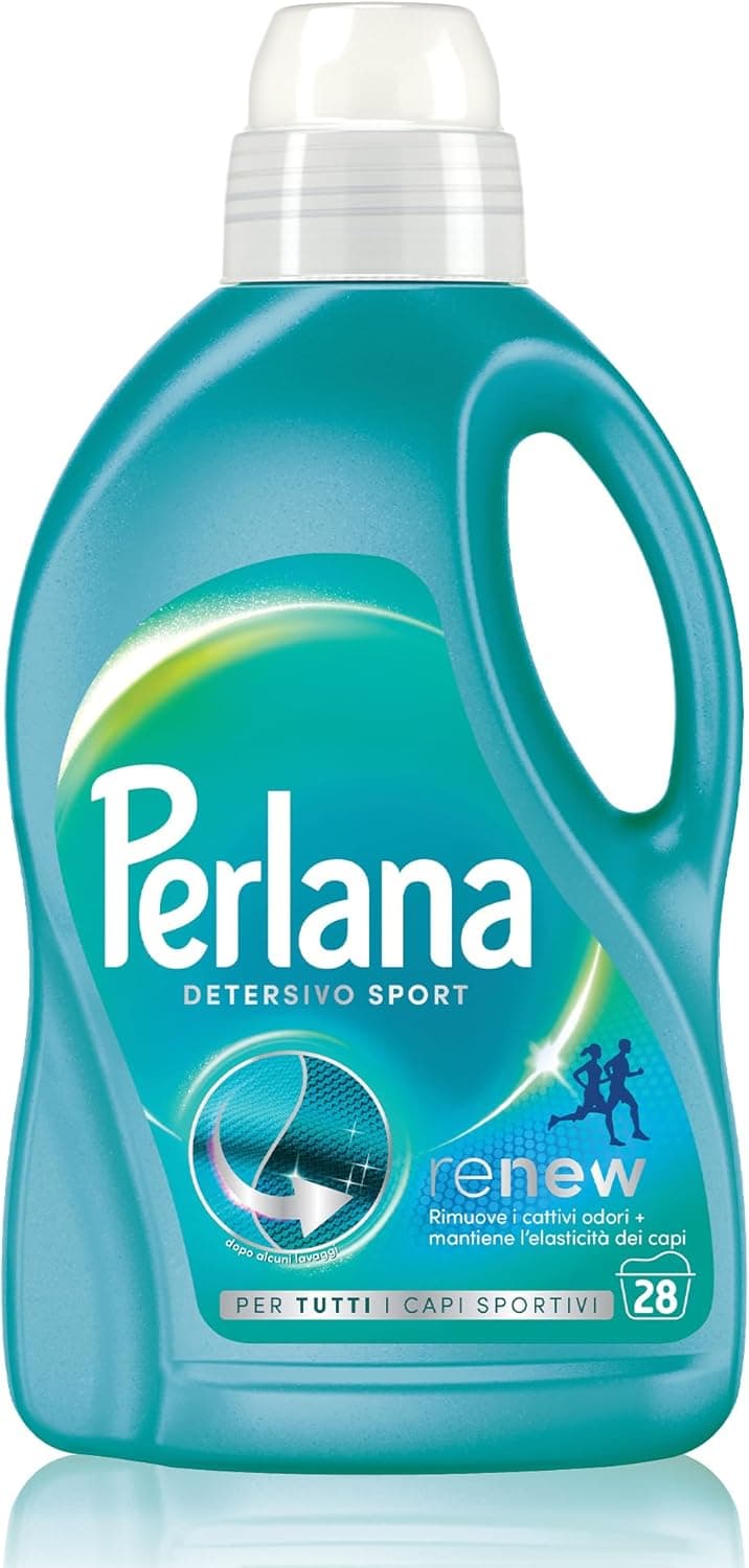 Perlana Sport detersivo lavatrice liquido per capi sportivi 28 lavaggi