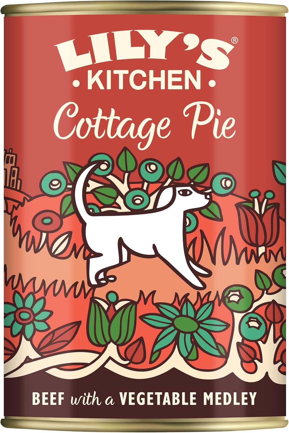 Lily's Kitchen Prodotto con ingredienti naturali Cibo umido per Cani Tortino di manzo 6 x 400 g