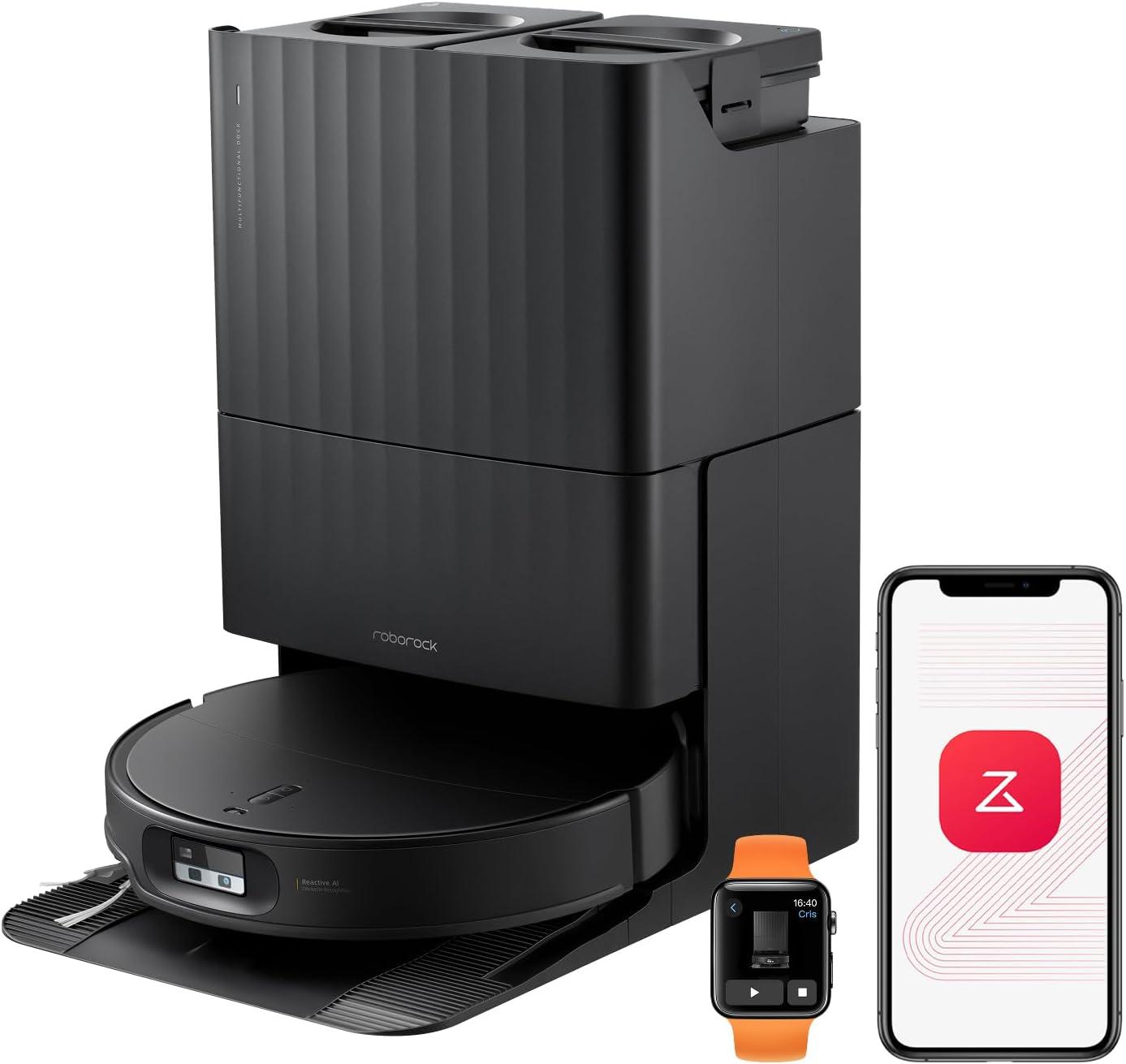 roborock Qrevo Edge 2 Robot Aspirapolvere Lavapavimenti 25.000Pa, Nero