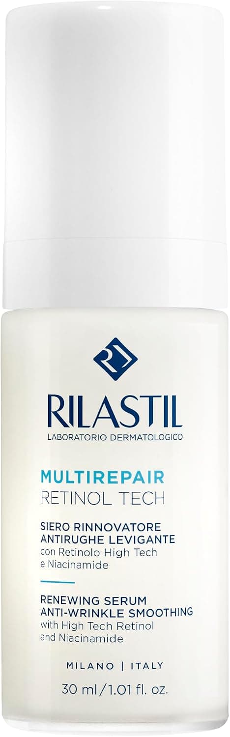 Rilastil Multirepair Retinol Tech, Siero Rinnovatore Antirughe Levigante con Retinolo High Tech e Niacinamide, 30 ml
