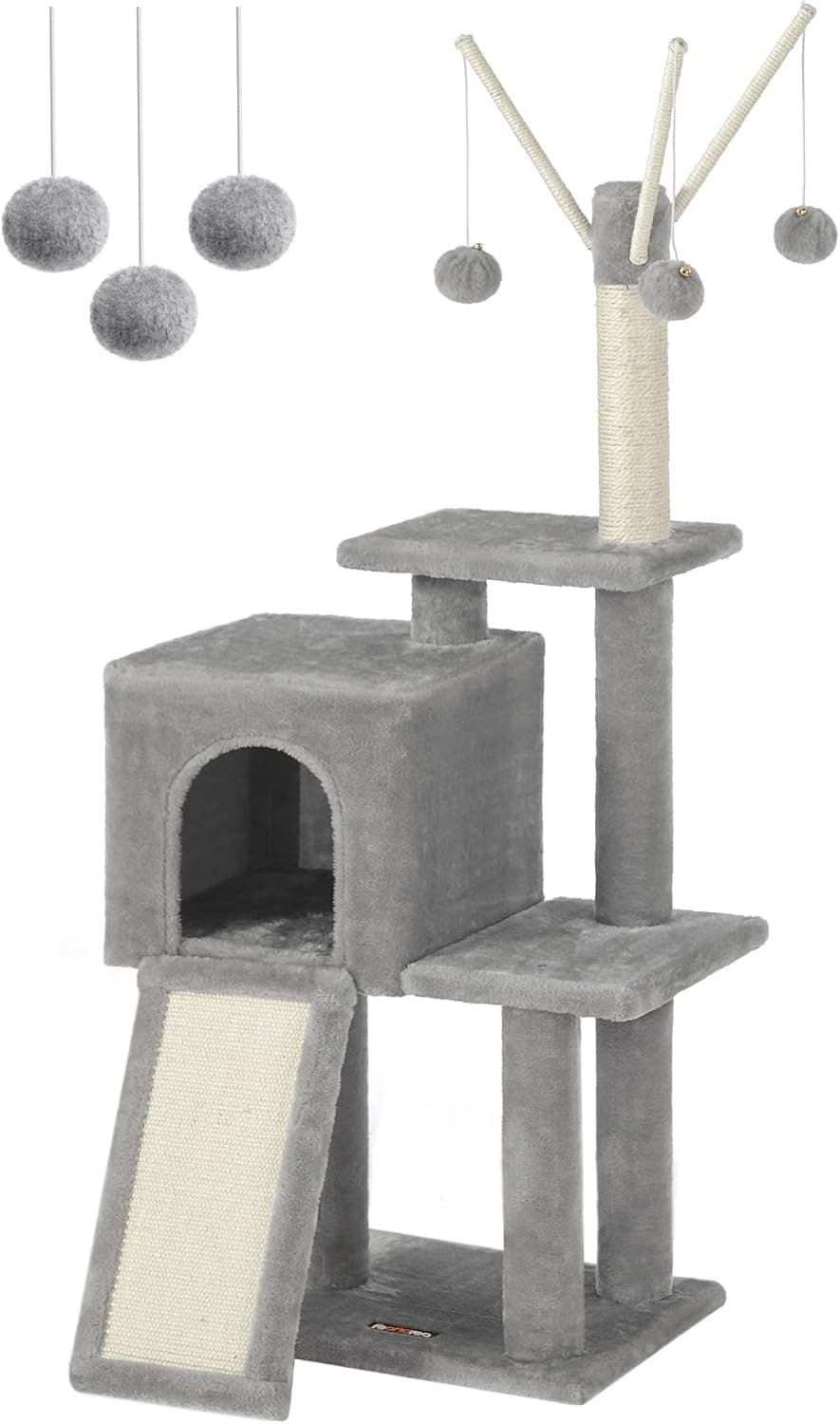 Feandrea Tiragraffi per Gatti, Grotta, Diversi Livelli, 41,5x31x126 cm