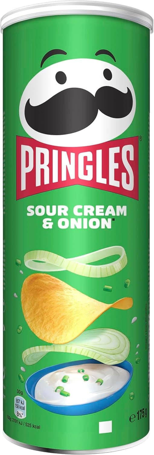 Pringles Sour Cream & Onion Snack Salato 175g