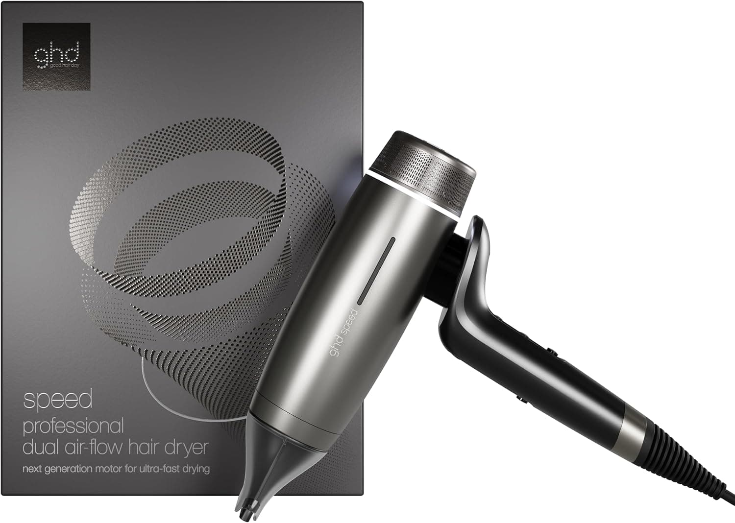 ghd speed, Asciugacapelli Professionale Ultra-Veloce a Ioni, Bianco