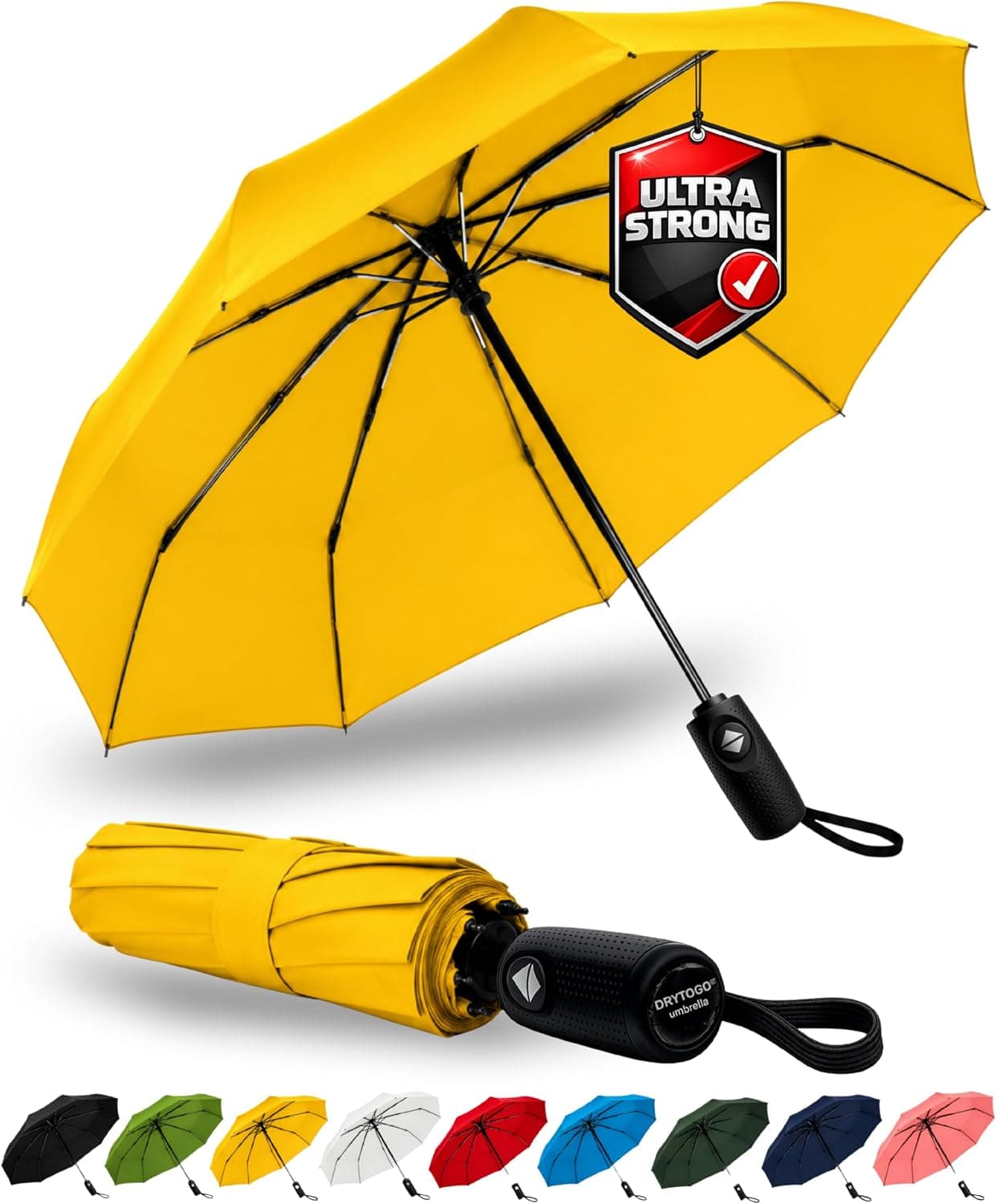 Ombrello pieghevole I Ombrello pioggia 3 misure Ø95cm, Ø100cm, Ø105cm