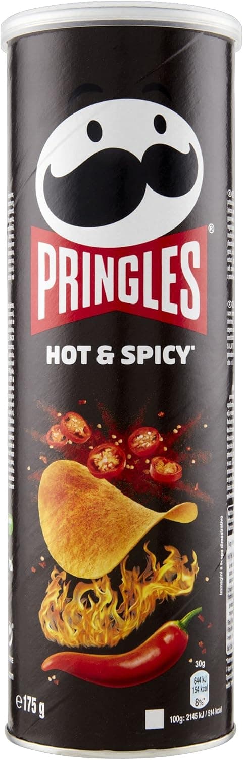 Pringles Hot & Spicy Snack Salato Gusto Piccante 175g
