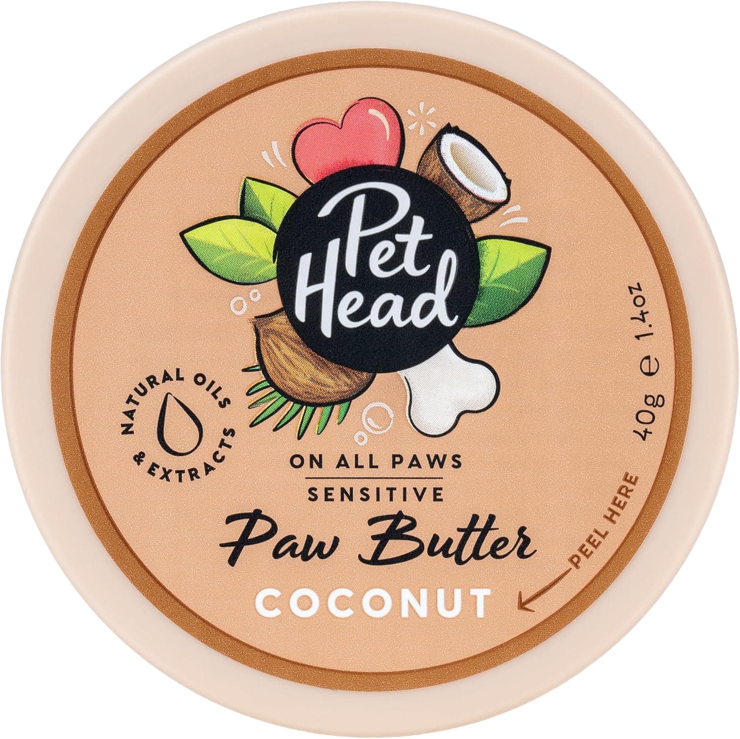 Pet Head Burro per zampette On All Paws al cocco | 40g