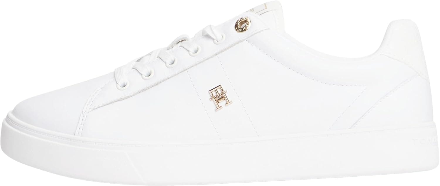 Tommy Hilfiger Donna Sneakers Court Scarpe in Pelle